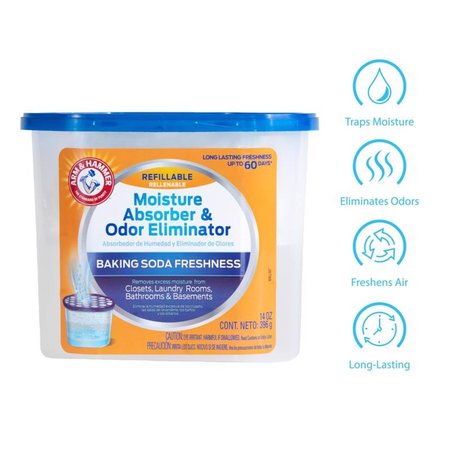 Arm & Hammer Moisture Absorbers Arm & Hammer No Scent Moisture Absorber and Odor Eliminator 14 oz FGAH14R